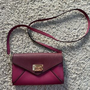 Kate Spade Burgundy Crossbody Clutch